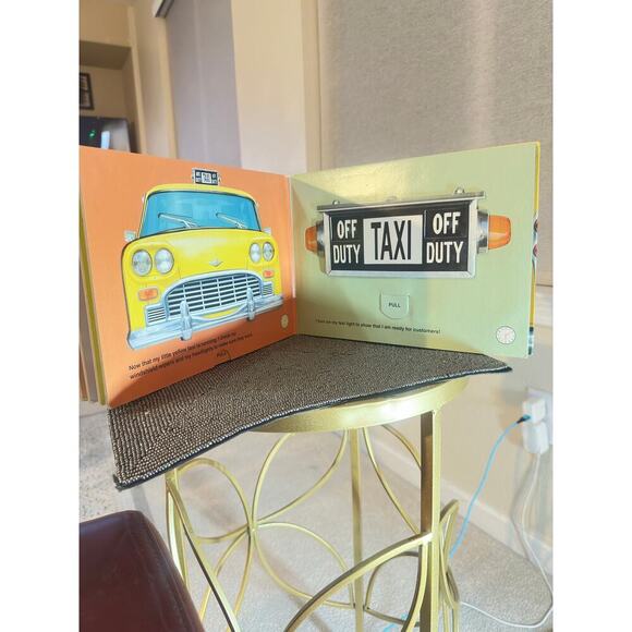 My Little Yellow Taxi 1st Edition Interactive Board Book Stephen T. Johnson 2001 - Picture 9 of 12